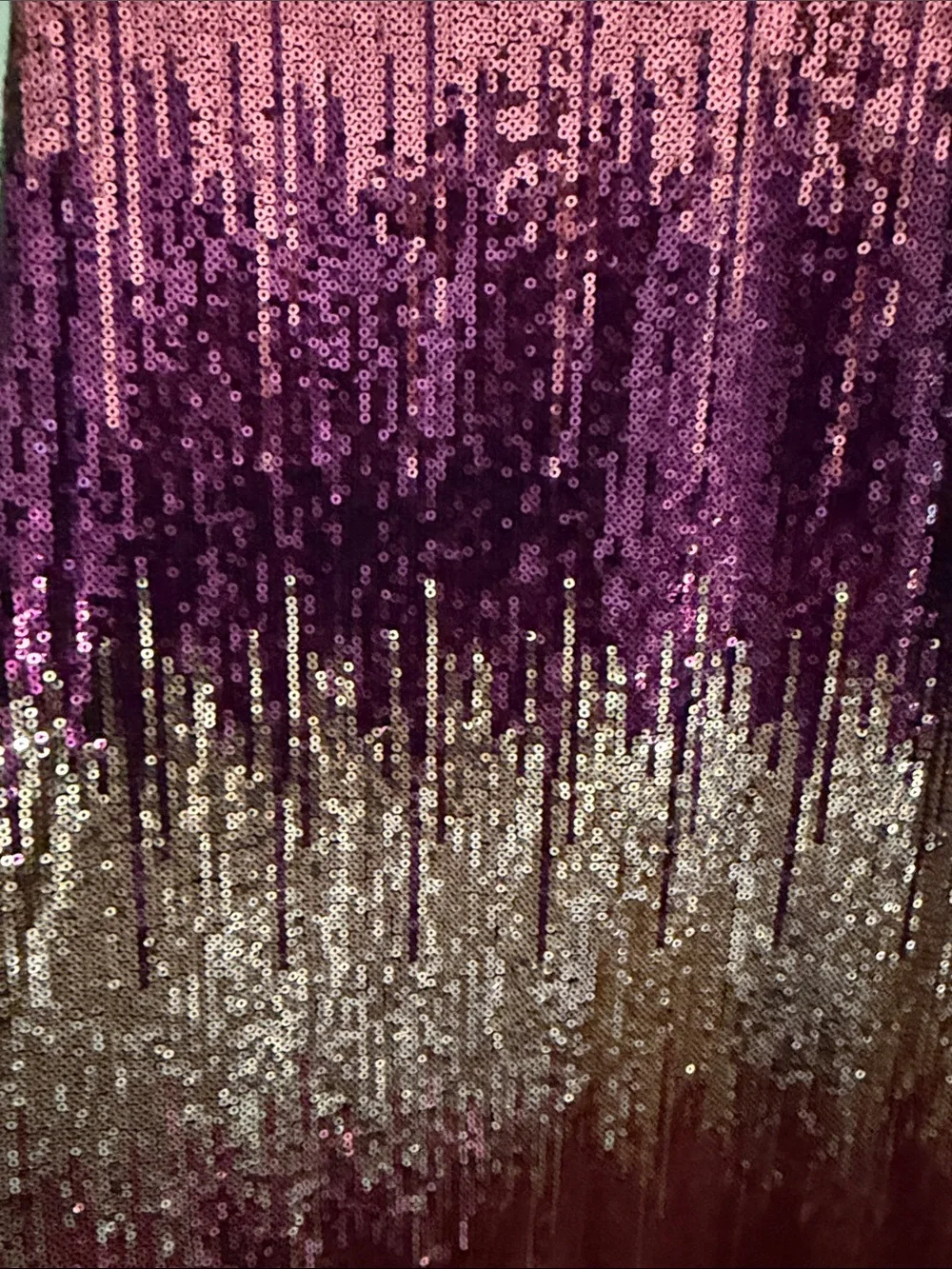 Maison Tara Sequin Ombre Shift Dress in Pink and Plum NWT - Picture 2 of 8